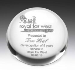 Forever Crystal Paperweight - Image 1