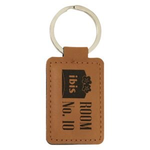 Leatherette Keychain - Rawhide