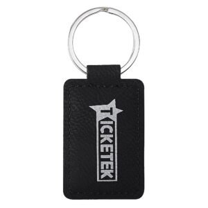 Leatherette Keychain - Black