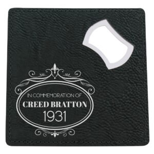 Black Coaster & Opener