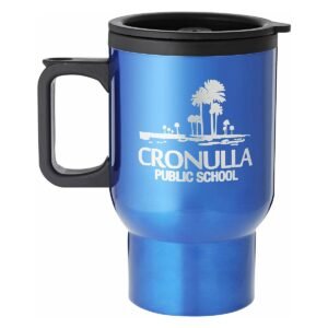 Blue Travel Mug with Handle
