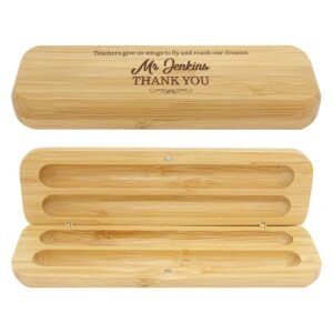 Bamboo Pen Box - Double