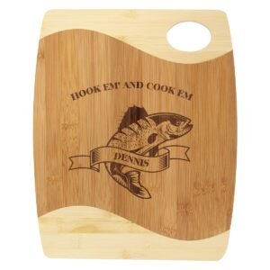 Bamboo Board Two Tone & Handle